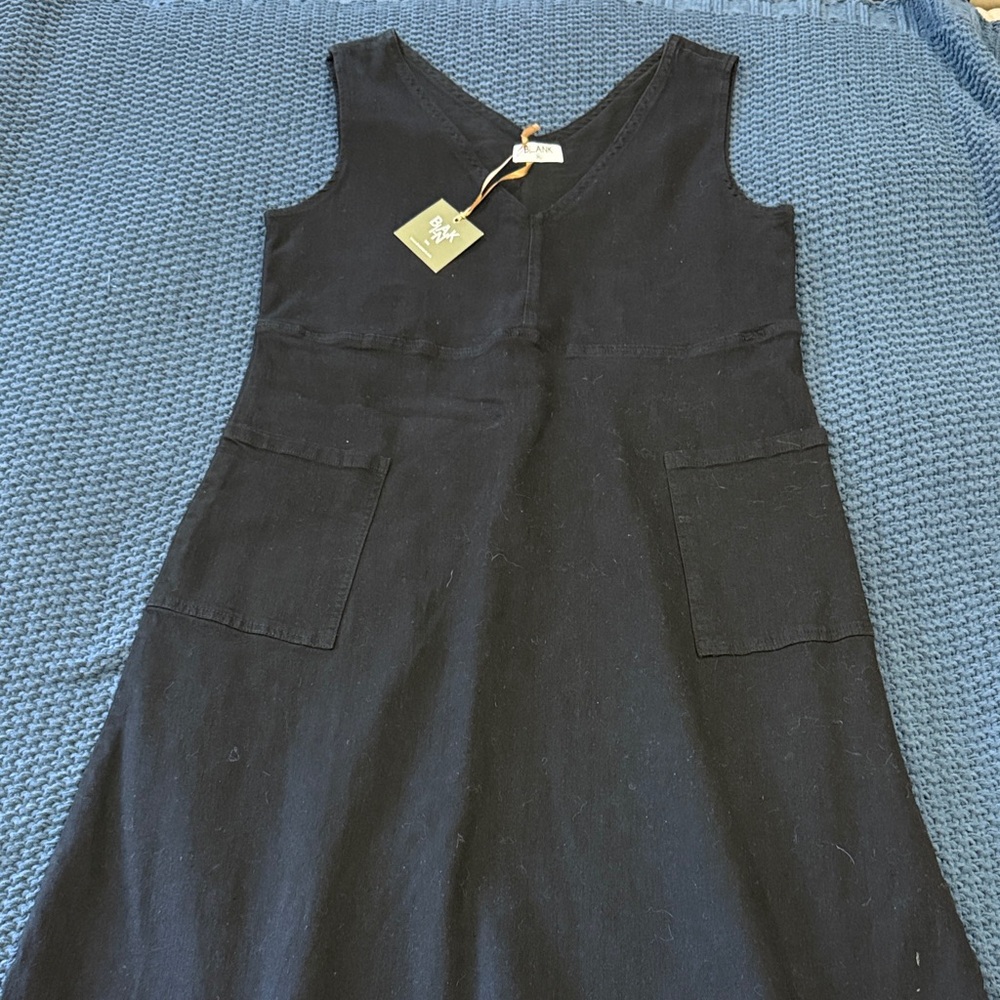 Blank NYC Black Midi Dress with Pockets